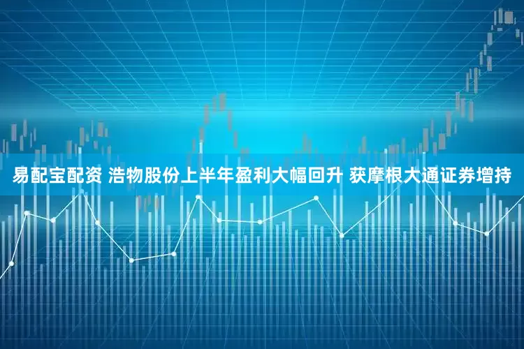 易配宝配资 浩物股份上半年盈利大幅回升 获摩根大通证券增持